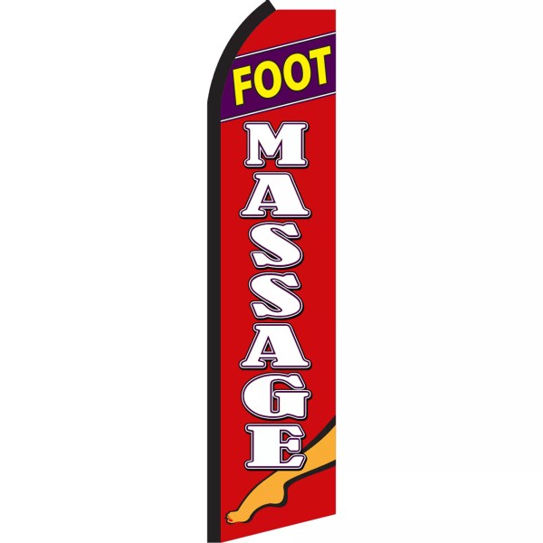 NeoPlex Foot Massage Rd/Wht 2 1/2 ft X 11 1/2