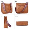 Women Shoulder Crossbody Bag, Vegan Leather Designer Hobo Handbags Purse