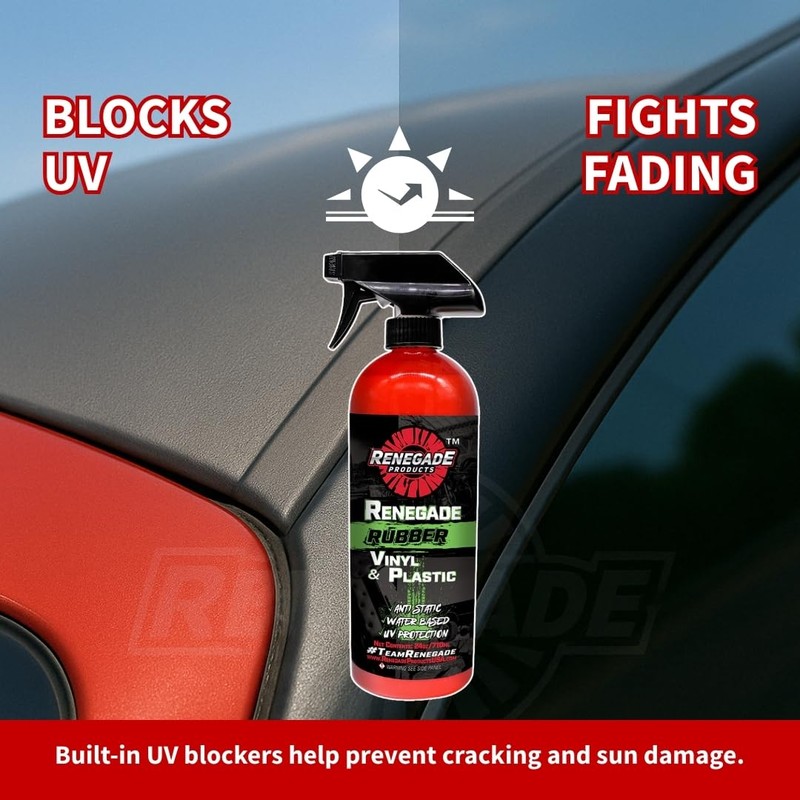 Rebel Rubber, Vinyl & Plastic Spray Shine with UV Protection,