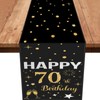 70th Table Decoration Birthday Black Gold Decoration 70th Birthday Women