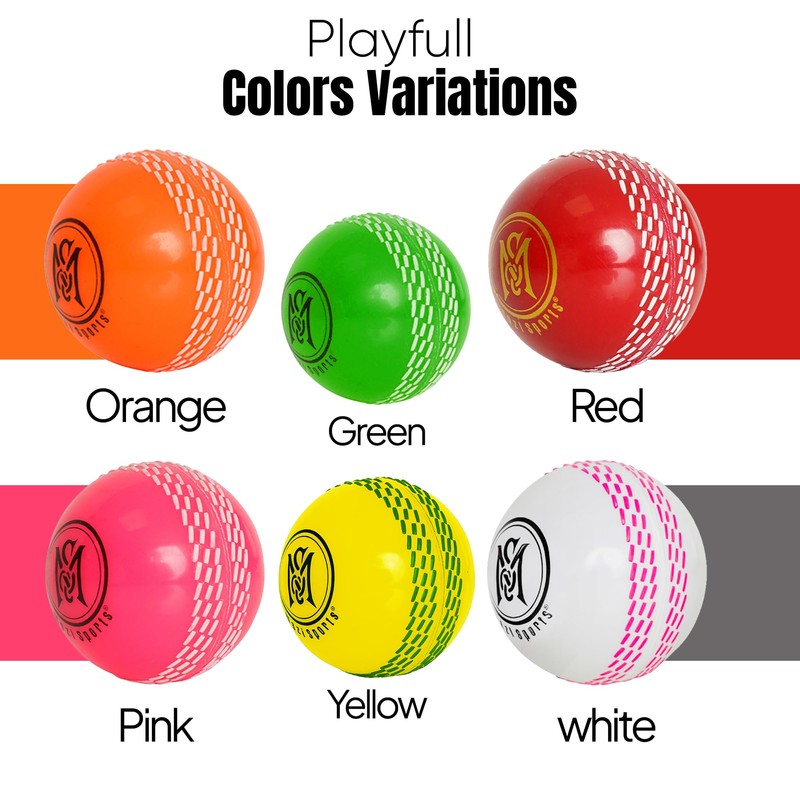 Mozi Sports Wind Cricket Balls - Indoor & Outdoor Soft