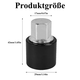 Raheem T20213-542 Rim Lock Adapter Security Master Anti-Theft Wheel Brace for Seat Rim Lock Nut Rim Key Wheel Lock for Seat and VW LWNK Leon 5F Ibiza Altea XL Ateca