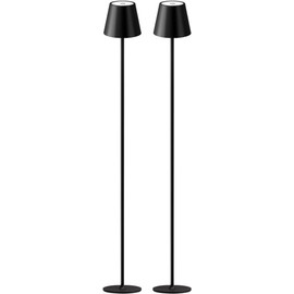 2Pack Cordless LED Floor Lamp,3 Color Touch Control Rechargeable Lamp,Stepless Dimmable Adjustable Height Lighting for Living Room,Kitchen,Dining Room Lamp