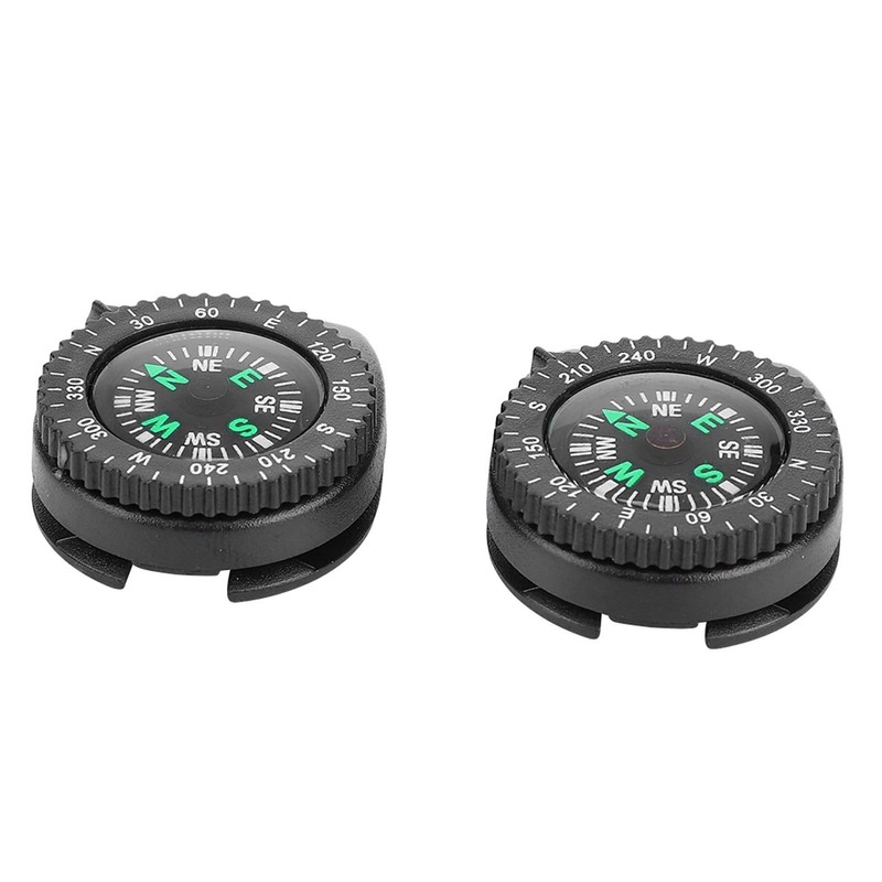 2 Pieces Portable Watch Strap Slip Slide Navigation Wrist Compass