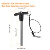 sourcing map T Handle Lock Pins, 15/32" Pin Dia. 3-15/16"