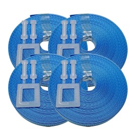 Pallet strapping kit Blue 15m x 12mm with 1 plastic buckle, 4 pack