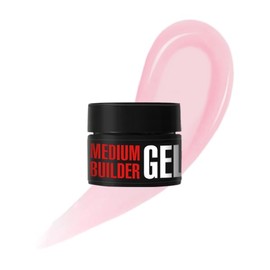 K Professional Builder - Medium Builder Gel Milky Pink Nail Extension UV LED - Nail extension gel nails modelling, repair, strengthening 13 ml