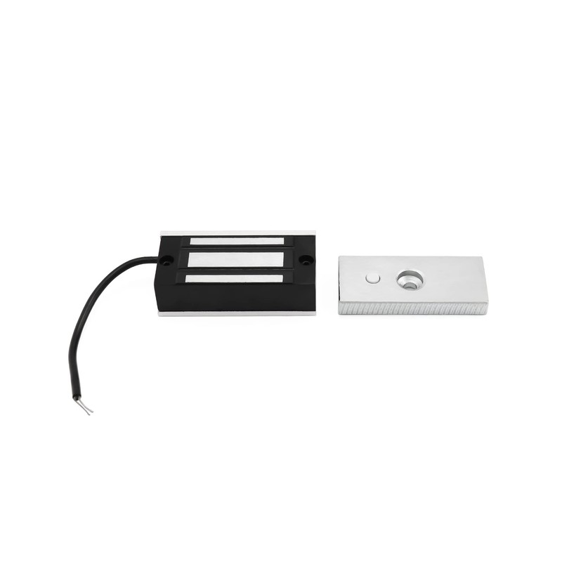 QWORK Electric Magnetic Lock, 60kg 130LBs Holding Force Electric Magnetic