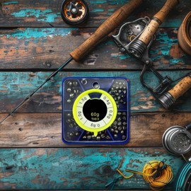 Fishing Split Shots - Small Angling Sinkers,Set of 78 Angler Sinkers for Women Men, Portable Angling Tackle Accessories