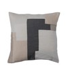 Bloomingville Cotton Throw Pillow Cover with Patchwork Geometric Design, Multicolor