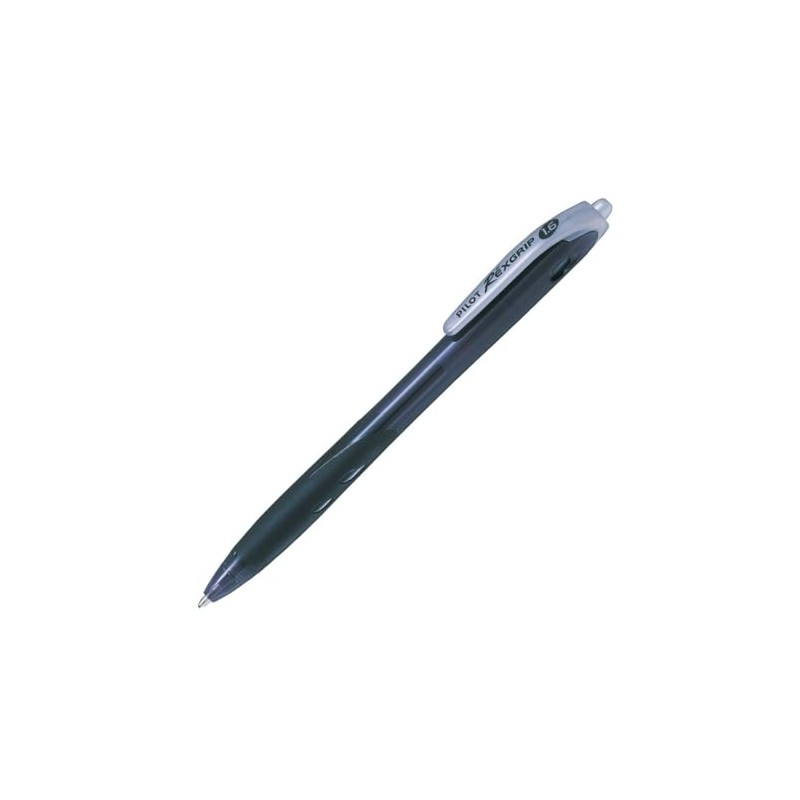 Pilot BRG100BB10B Oil Based Ballpoint Pens, Rex Grip, 1.6, Black,