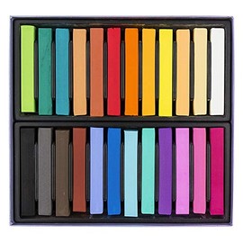 Pastel Chalk, 24 High Quality Chalks in Bright Colours, Highly Pigmented | Studio, Art, Hobby, Painting, Crafts, DIY