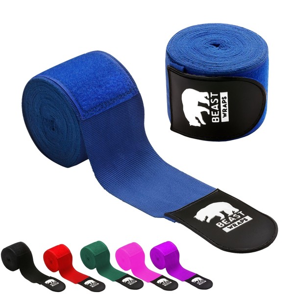 Boxing Bandages 5 Metres Half Elastic with Thumb Loop. Box