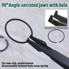 SPEEDWOX 9 inch Angle Tip Lock Ring Pliers for Transmission,