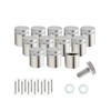 RuoFeng 12pcs Stainless Steel Wall Mount Glass Standoff Holder Screw