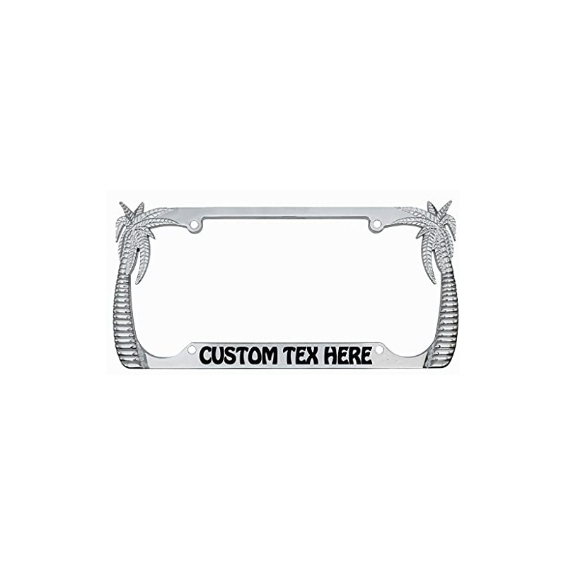 Aloha Palm Tree Heavy Duty Metal License Plate Frame 8