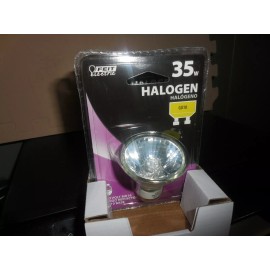 Feit Electric NEW FEIT ELECTRIC HALOGEN  35 WATT MR16 FLOOD REFLECTOR  GU10 BASE  LOT OF 2