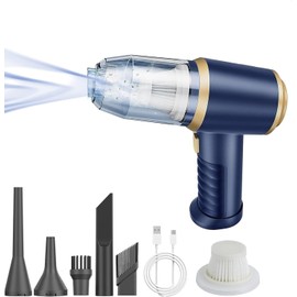 Foivtrui Handheld Car Vacuum Cleaner, 9000Pa Vacuum Cleaner and Air Duster, 120W High Power Hand Held Vacuum Multi-Nozzles for Car, Home, Office, Pet