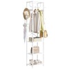 ELYKEN Coat Rack Freestanding, Hall Tree with 3 Storage Shelves