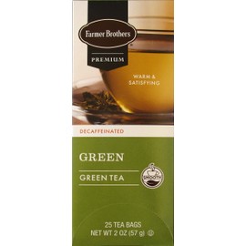 Farmer Brothers Green Tea- Decaffeinated, 25 bags