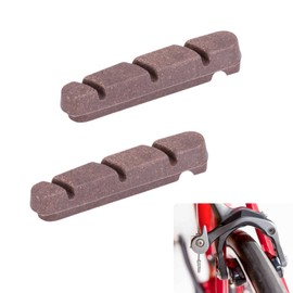 2 PCS Bicycle Brake Pads Softwood Brake Pad Inserts Brake Inserts Replacement for Carbon Rim Compatible with Shimano, Avid, Sram