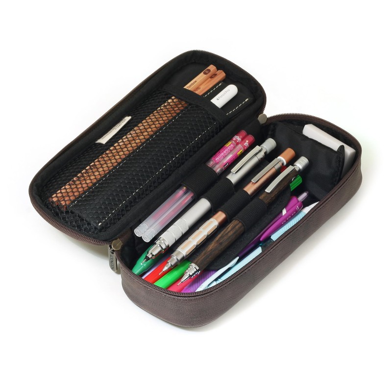 LOONLOON 600 Pencil Case, Rust Brown, casual
