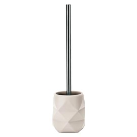 Kleine Wolke Toilet Brush Holder Crackle, Accessories, Colour Raffia, Material: Polyresin, Length 10.6 x Width 10.6 x Height 39 cm