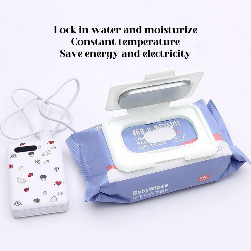 Baby Wipe Warmer Portable Constant Temperature Wet Wipes Dispenser Keep