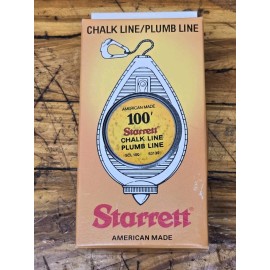 Starrett Vintage NOS Starrett 100' Chalk Plumb Line American Made NEW