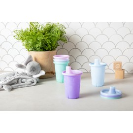 The First Years Take & Toss Sippy Cups - Spill Proof Toddler Cups Value Party Pack - 10 Oz - 20 Count,Pastel