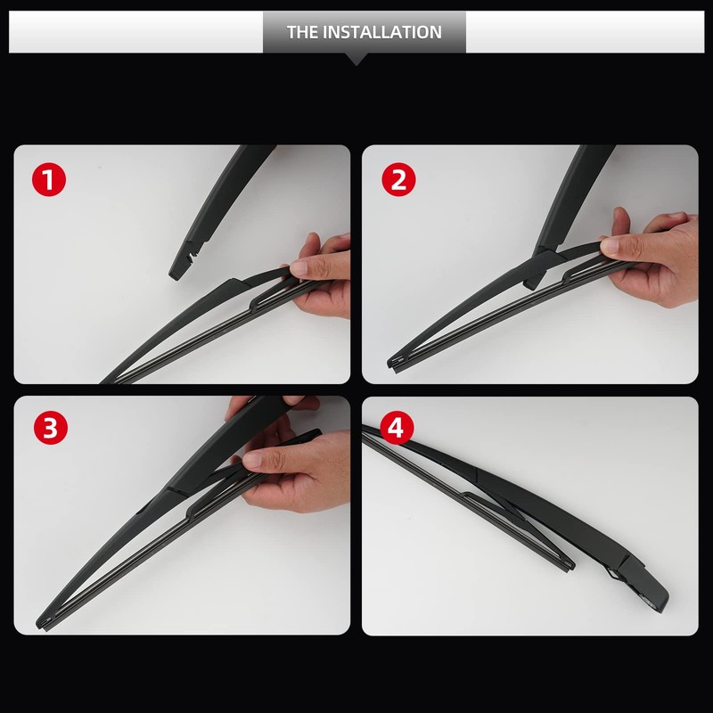 GARDIMU Rear Wiper Blade Assembly, Back Windshield Wiper Blades Replacement