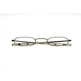 Eyemagine Slender Eyes [imajine] Titanium Gray Round Compact Senior Glass (+2.0)