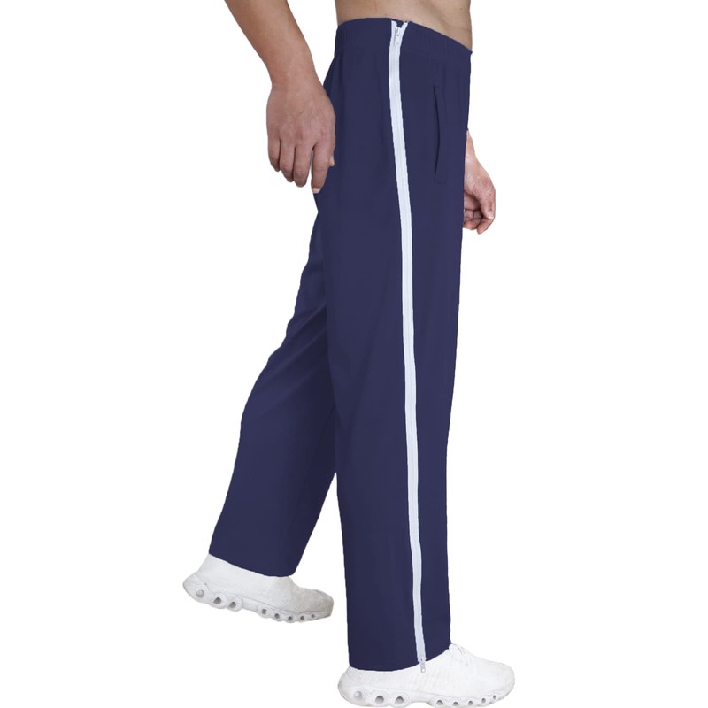 Tear Away Pants for Men's Side Zipper Leg Breakaway Pants