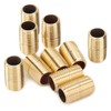 LTWFITTING Brass Pipe Close Nipple Fitting 1/4" Male NPT x