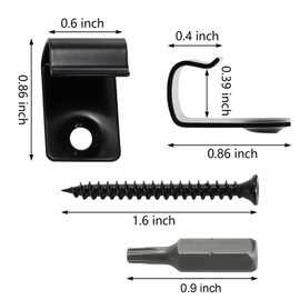 Yarlung 40 Pack Start Clips, Universal Hidden Deck Fasteners for Composite Decking Boards, Stainless Steel Deck Clips with Screws