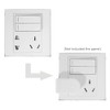 NFHK NEMA 1-15P USA Outlet Saver Power Extension Adapter 2-Prong