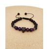 CEYIYA Viking Wolf Head Bracelet - Stone Beaded Bracelet for