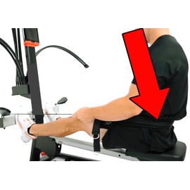 TreadLife Fitness LegPress/Correa de remo compatible con la mayoría de los gimnasios Bowflex