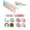 NiHome Wall Mount Acrylic Jewelry Organizer 2-Pack, Durable Sleek Rack