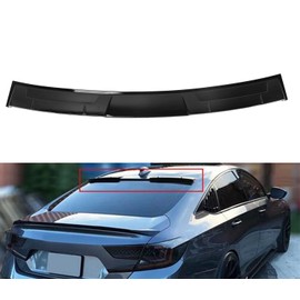 Rear Window Roof Spoiler Wing Compatible with 2018-2021 Hon-da A-ccord,Windshield Visor Body Kit,Glossy Black
