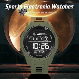 findtime Mens Watch Digital Watches for Men Waterproof Tactical Watch LED Backlight Stopwatch Alarm Sports Shockproof Calendar Outdoor Military Wristwatch