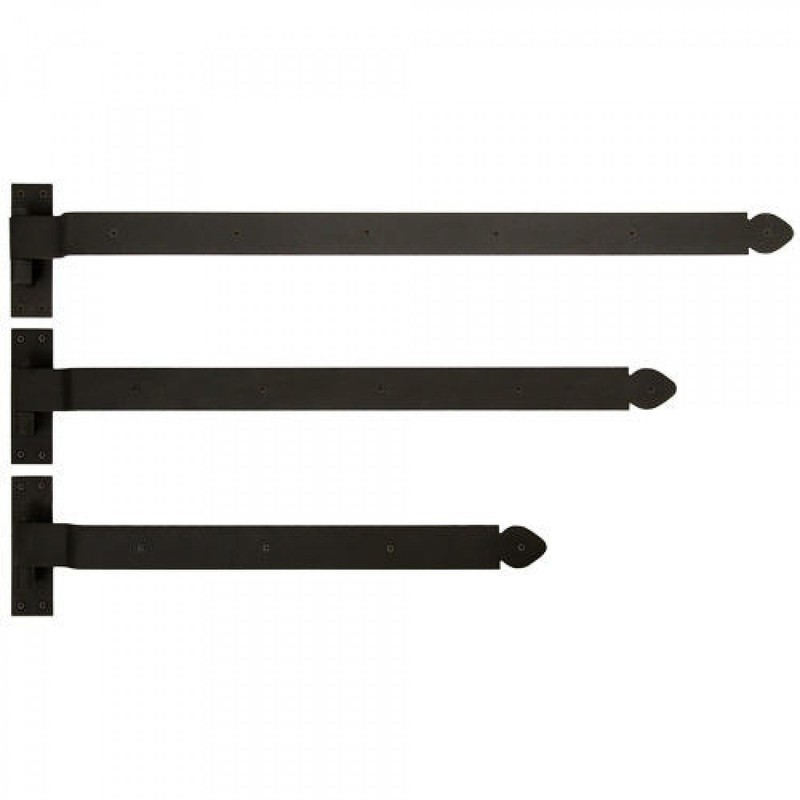 Naiture 25" Oversized Offset Iron Strap Hinge with Pintle in