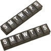 Weekly Pill Organizer - (Pack of 2) Extra Large Vitamin