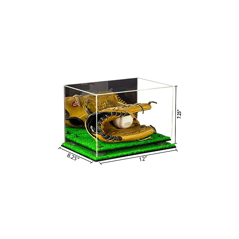 Better Display Cases Acrylic Baseball Glove Display Case with Mirror,