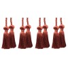 DÉCOPRO (TM) Curtain Tieback, Style# CCT, Color# K35 - Dark Rust Orange [Set of 4]