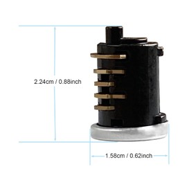 KeyPower 2 Pack Lock Cores for Yakima Car Rack System Components, Compatible with Yakima Roof Rack Locks, SKS Aka Same Key System, 2 Opening Keys and 1 Control Key (2 Lock Cylinders)