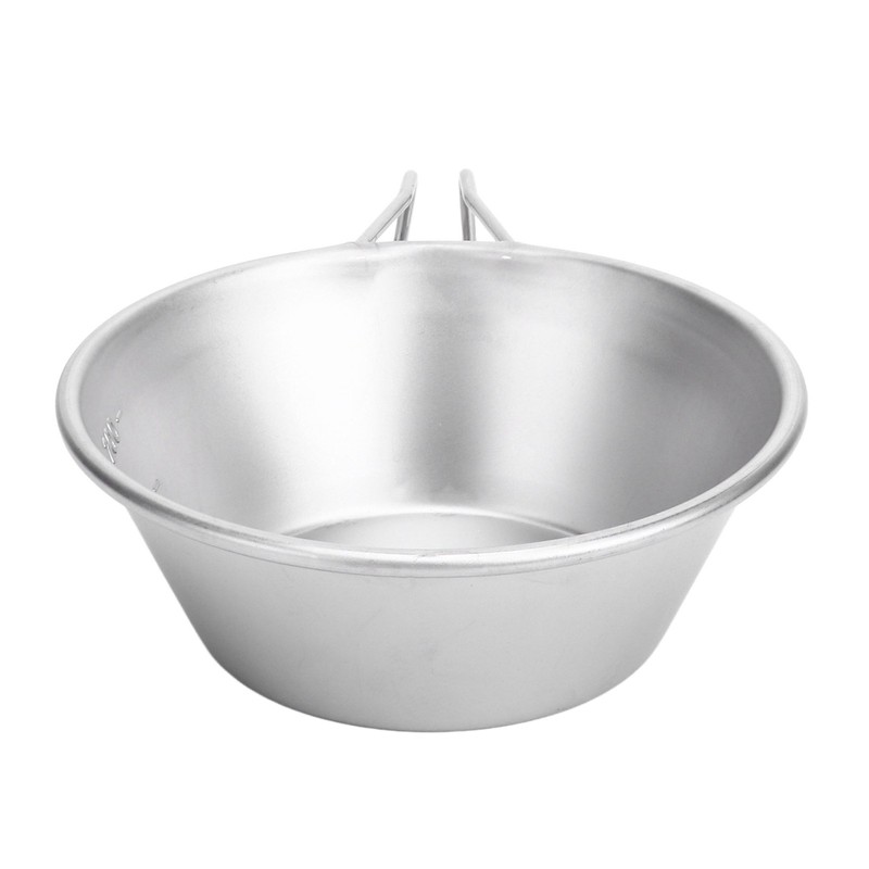 Camping Cup Backpacking Bowl Cup Stainless Steel with Hook Shape