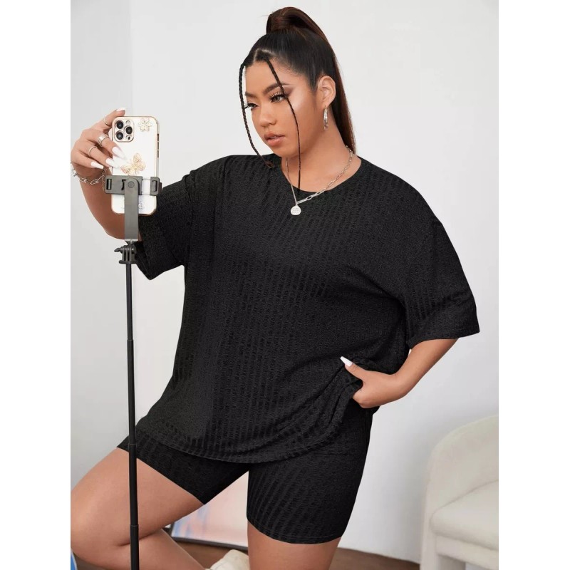 COMODO Conjunto Short Leggins Y Top 2 Pieza Mujer Casual