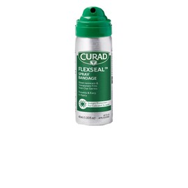 CURAD Flex Seal Spray Bandage, Water Resistant, Transparent, Ideal for Cuts and Scrapes, Quick Wound Care Solution, 40 mL, 1EA