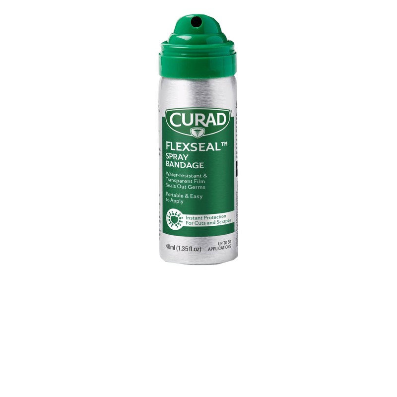 CURAD Flex Seal Spray Bandage, Water Resistant, Transparent, Ideal for